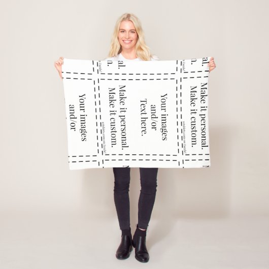 Maak het persoonlijk. 10tshirts.com fleece deken (In situ)