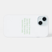 Maak het persoonlijk iPhone 15 case (Achterkant horizontaal)