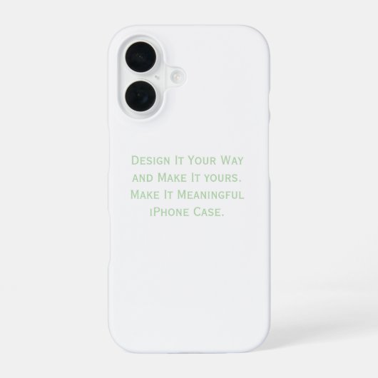 Maak het persoonlijk iPhone 16 hoesje (Achterkant)