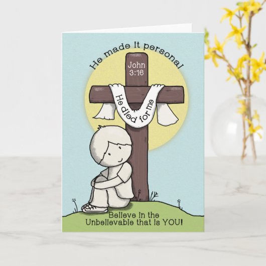 Maak het persoonlijk kaart (Gele Bloem)