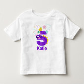 Maak het persoonlijk! Meisjes Monster Eyes #5 Verj Kinder Shirts (Voorkant)