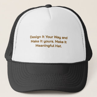 Maak het persoonlijk trucker pet