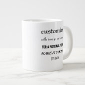 Maak het persoonlijke jumbo-mok van 20 ounce grote koffiekop (Voorkant rechts)