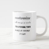 Maak het persoonlijke jumbo-mok van 20 ounce grote koffiekop (Rechts)