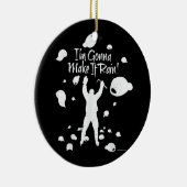 Maak het pet van het Hockey-systeem Keramisch Ornament (Rechts)