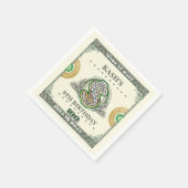 Maak het Regen 100 Dollar Bills Verjaardag Bucks Servet (Hoek)