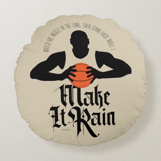 Maak het Regen (Basketball) rond de loods Kussen (Voorkant)