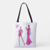 Maak het roze! tote bag (Achterkant)
