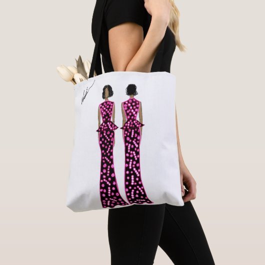 Maak het roze! tote bag (Dichtbij)