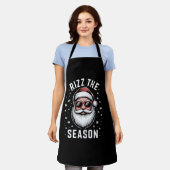 Maak het Seizoen Dom Kerstmis Grappige Kerstman Schort (Gedragen)