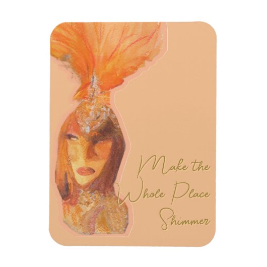 Maak het Shimmer Showgirl Era Magnet Magneet (Verticaal)