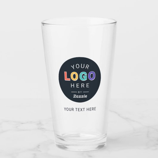 Maak het uw aangepaste bedrijfslogo glas (Voorkant)