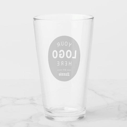 Maak het uw aangepaste merklogo glas (Achterkant)