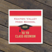 MAAK HET UW Custom Class Reunion party servet