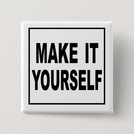 Maak het uw eigen Aangepaste Buttonnen Vierkante Button 5,1 Cm (Voorkant)