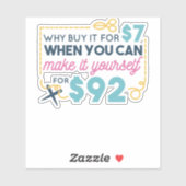 Maak het uw eigen Citaat Typografie Sticker (Vel)