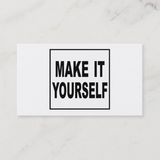 Maak het uw eigen Klassieke Visitekaartjes (Voorkant)