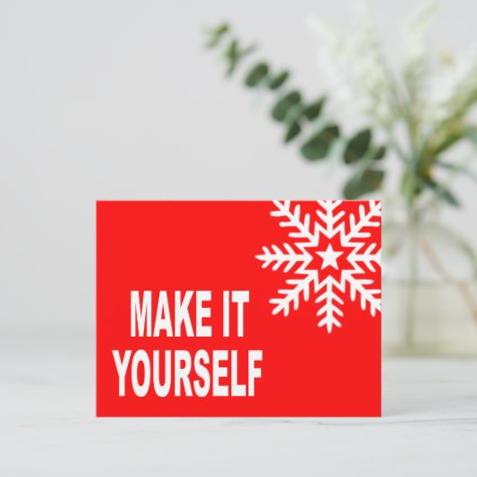 Maak het uw eigen Uitnodiging van het Briefkaart (Staand voorkant)