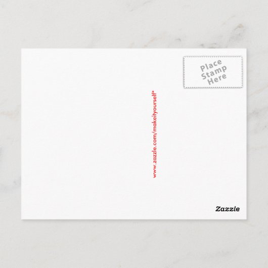 Maak het uw eigen Uitnodiging van het Briefkaart (Achterkant)