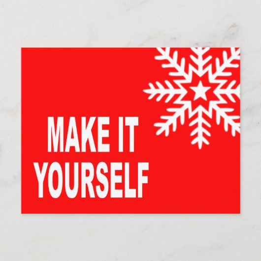 Maak het uw eigen Uitnodiging van het Briefkaart (Voorkant)