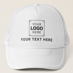 Maak het uw met bedrijfslogo en tekst trucker pet