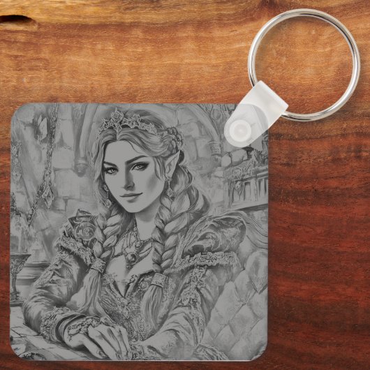 Maak het van jou - Custom Photo Cadeau voor je vro Sleutelhanger (Achterkant)