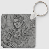 Maak het van jou - Custom Photo Cadeau voor je vro Sleutelhanger (Achterkant)