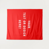 Maak het van jou - groot rood tapijt op maat wandkleed (Voorkant (horizontaal))