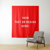 Maak het van jou - groot rood tapijt op maat wandkleed (In situ)