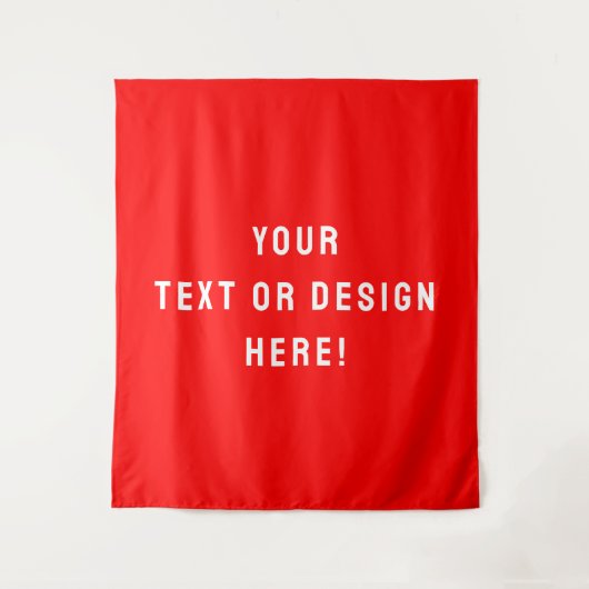 Maak het van jou - groot rood tapijt op maat wandkleed (Voorkant)