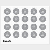 Maak het van jou met afbeeldingen ronde sticker (Vel)