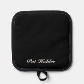 Maak het van jou met een aangepaste tekstpothouder pannenlap (Voorkant)