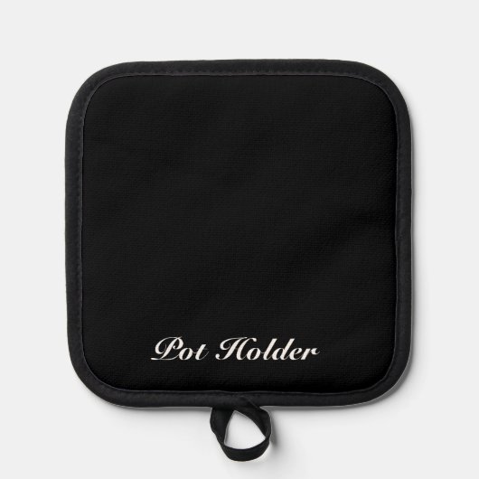 Maak het van jou met een aangepaste tekstpothouder pannenlap (Voorkant)