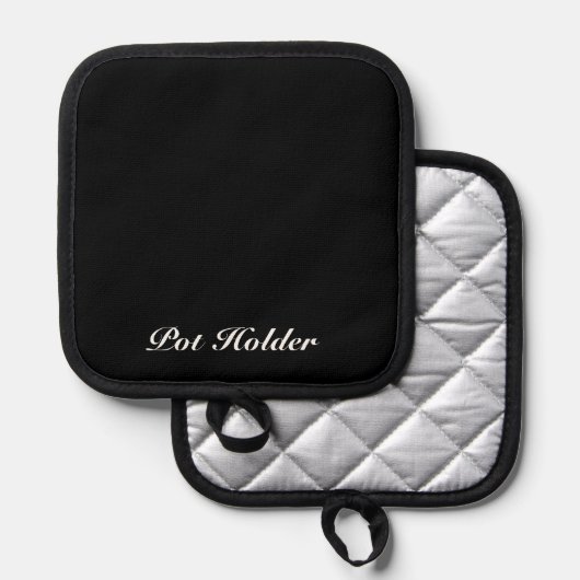 Maak het van jou met een aangepaste tekstpothouder pannenlap (Voorkant / Achterkant)