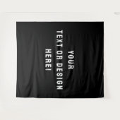 Maak het van jou - XL Custom Black Tapestry Wandkleed (Voorkant (horizontaal))