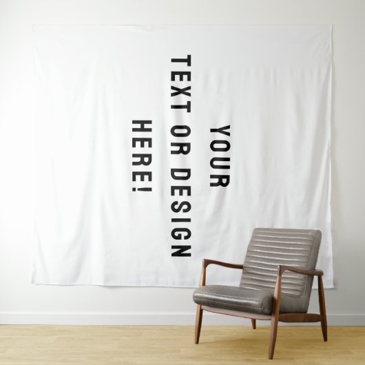Maak het van jou - XL Custom White Tapestry Wandkleed (In Situ (horizontaal))