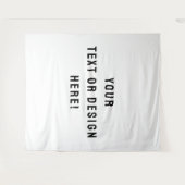 Maak het van jou - XL Custom White Tapestry Wandkleed (Voorkant (horizontaal))