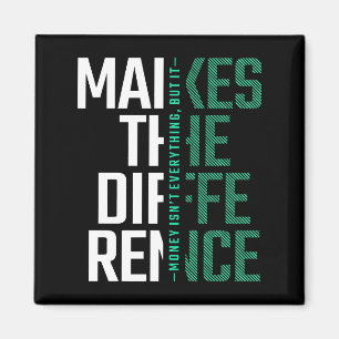 Maak het verschil - Typografie Motivatie Magneet