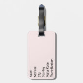 Maak het waar bagagelabel (Achterkant verticaal)