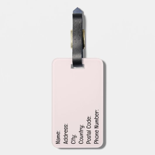 Maak het waar bagagelabel (Achterkant verticaal)