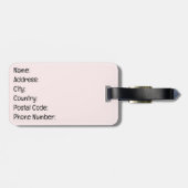 Maak het waar bagagelabel (Achterkant horizontaal)