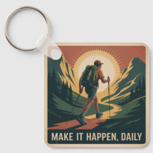 Maak het waar, elke dag sleutelhanger