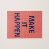 Maak het waar motiverende quote legpuzzel (Horizontaal)