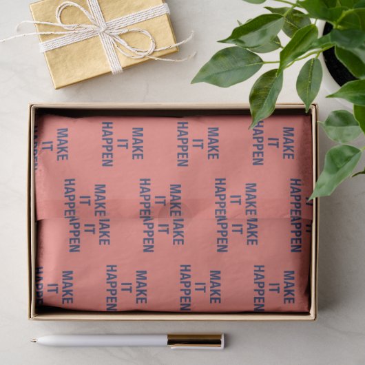 Maak het waar motiverende quote tissuepapier (Geschenk)