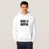 Maak het waar volwassenen pullover hoodie (Voorkant volledig)