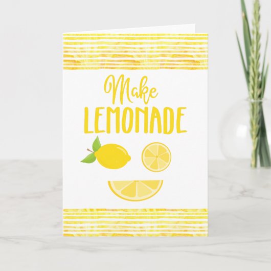 Maak het Wenskaart van de Limonade Kaart (Voorkant)