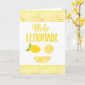 Maak het Wenskaart van de Limonade Kaart (Gele Bloem)