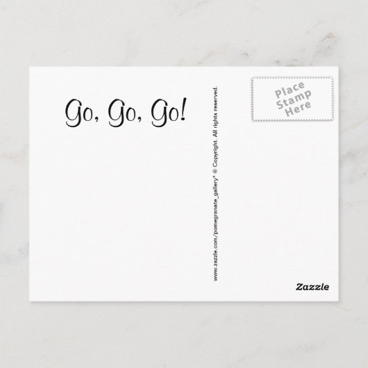 Maak het werk briefkaart (Achterkant)