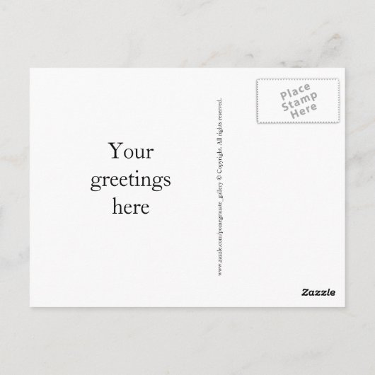 Maak het werk Mode Briefkaart (Achterkant)