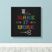 Maak het werk Mode Canvas Afdruk (Insitu (Houten vloer))